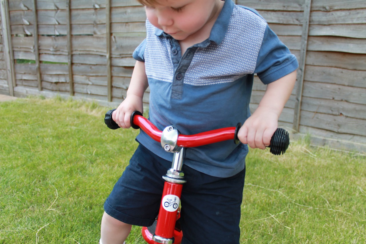 006 Learning to Ride (who am I kidding... Crash) with the Tiny Bike from Fun4Kids