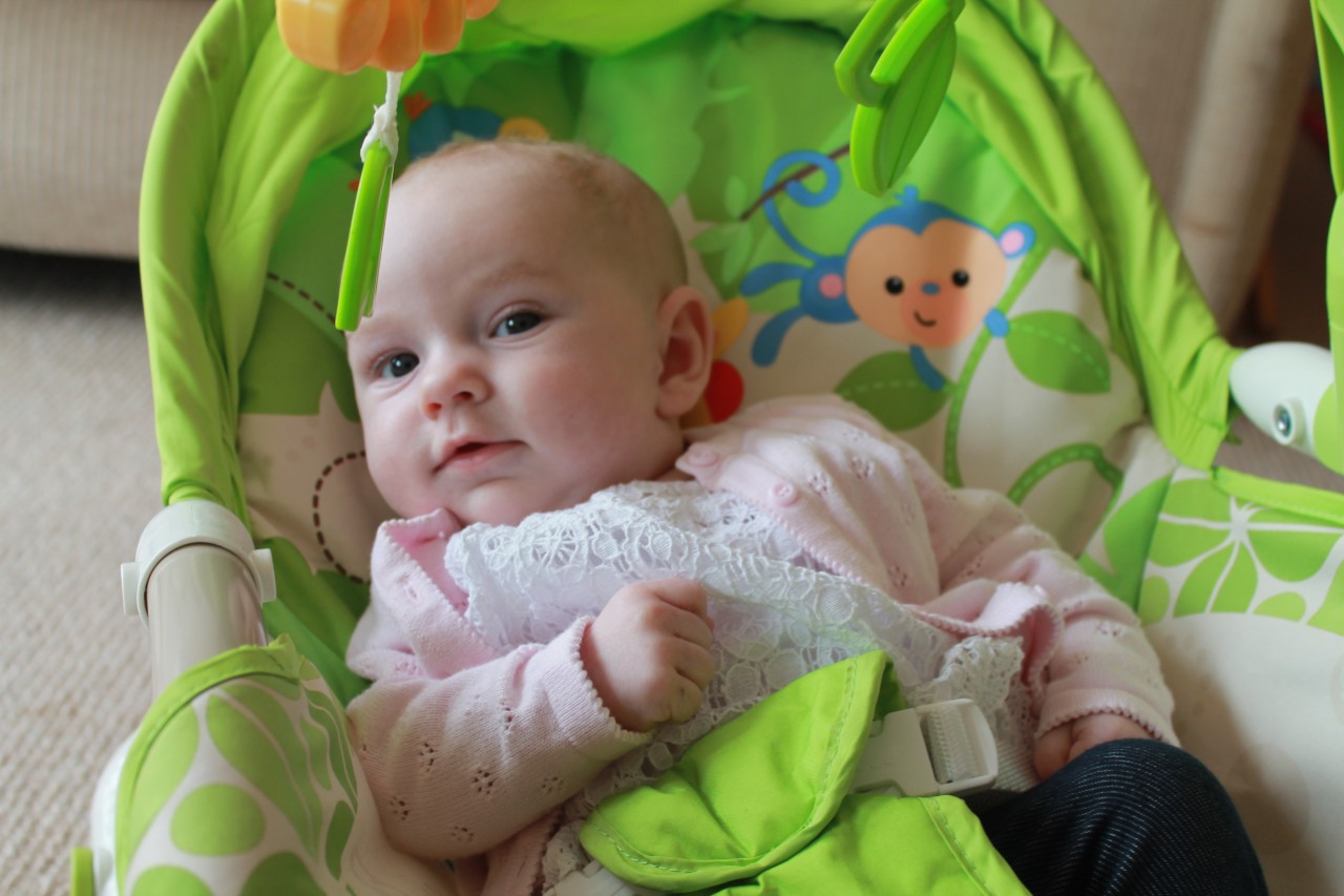 056 Heidi reviews: The Fisher Price Rainforest Friends Infant to Toddler Portable Rocker
